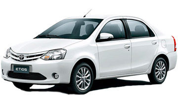 Toyota Etios Car Rental in Agra